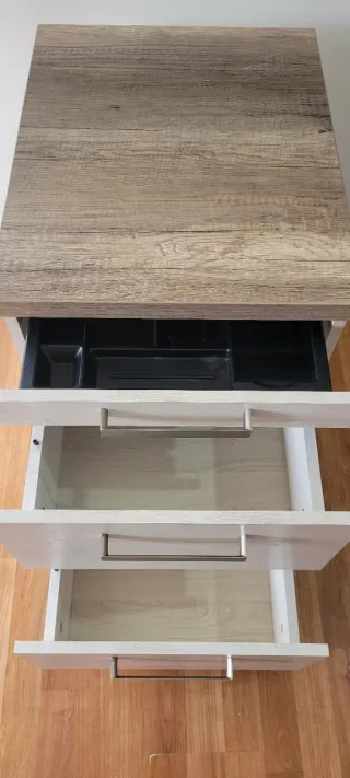 Cajonera con ruedas para escritorio