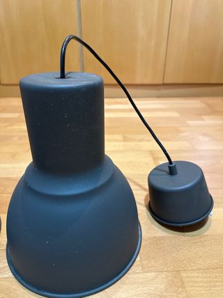 Lámparas de techo metálicas gris oscuro