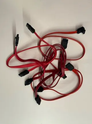 Lote cables SATA e IDE para interior ordenador