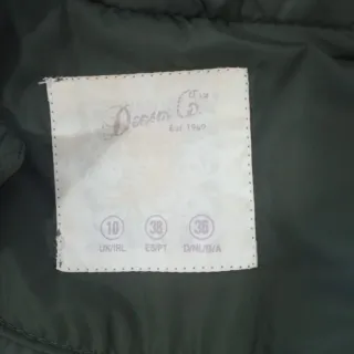 Chaleco acolchado verde talla M