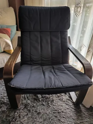 Hamaca de tela y madera