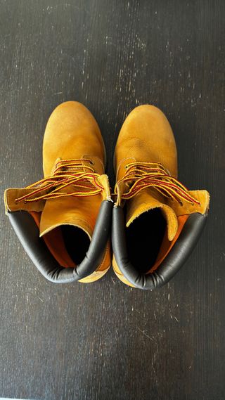 Botas Lee Cooper tipo Timberland Naranja/Amarillo