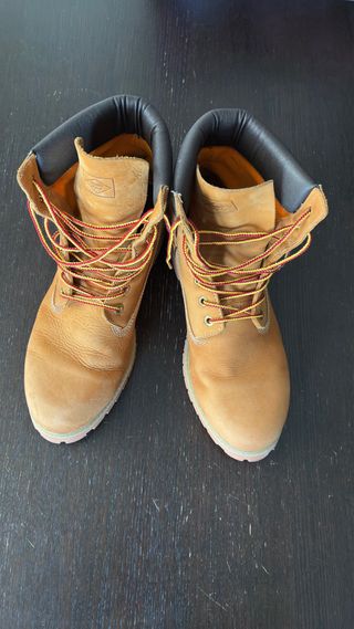 Botas Lee Cooper tipo Timberland Naranja/Amarillo