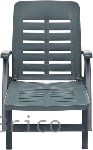 Tumbona Plegable Smeraldo con Ruedas Verde