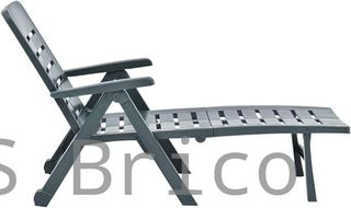 Tumbona Plegable Smeraldo con Ruedas Verde