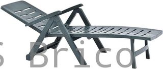 Tumbona Plegable Smeraldo con Ruedas Verde