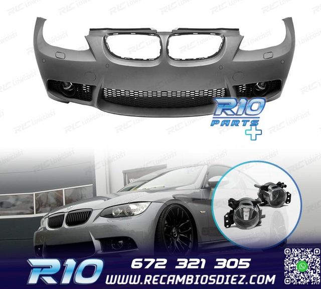 PARAGOLPES BMW E92 E93 06-10 LOOK M3 PDC + NIEBLAS