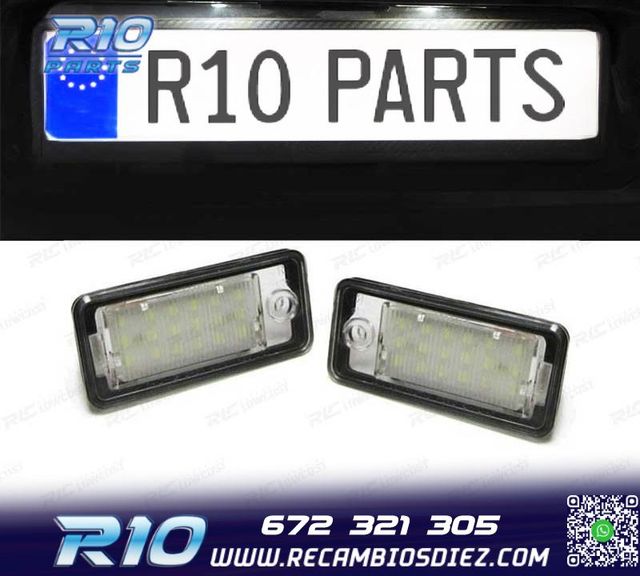 LUCES MATRÍCULA LED AUDI A3 S3 03-08