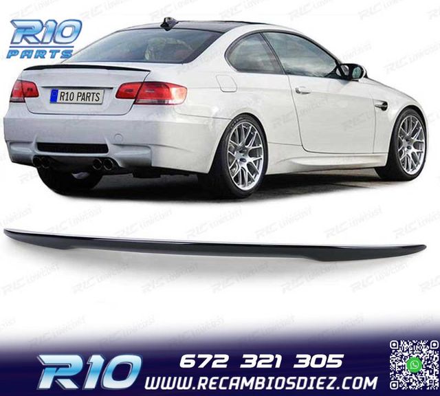 ALERON SPOILER BMW E92 LOOK M PERFORMANCE NEGRO BRILLO