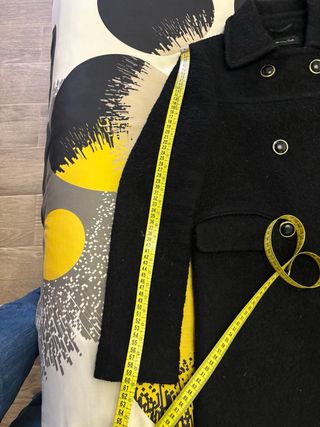 Abrigo lana Massimo Dutti negro