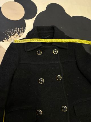 Abrigo lana Massimo Dutti negro