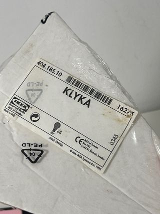 Lámpara de pared metal blanco IKEA