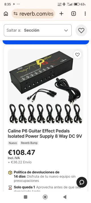 Pedalera completa.