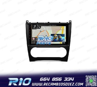 RADIO GPS ANDROID 13 PARA MERCEDES CLASE C W203 CLK W209 G W