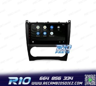 RADIO GPS ANDROID 13 PARA MERCEDES CLASE C W203 CLK W209 G W