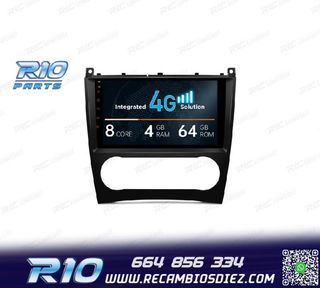 RADIO GPS ANDROID 13 PARA MERCEDES CLASE C W203 CLK W209 G W