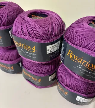6 ovillos perlé Rosarios4