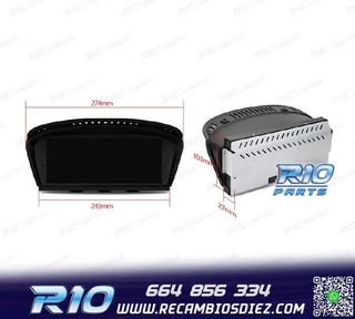 RADIO GPS ANDROID 12 BMW SERIE 3 E90 E91 E92 E93 SERIE 5 E60