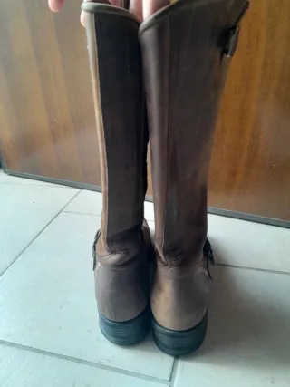 Stivali Harley Davidson Pelle Marrone con zip (37)