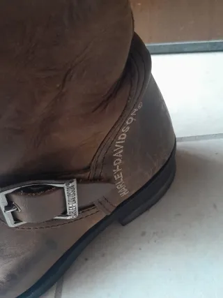 Stivali Harley Davidson Pelle Marrone con zip (37)