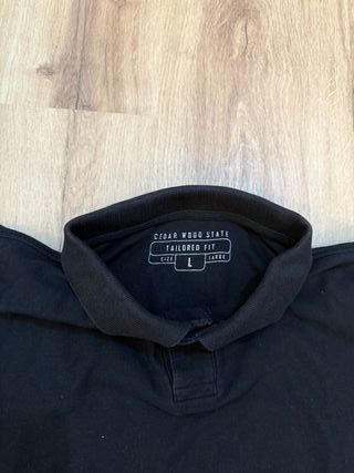 Polo básico hombre color negro talla L