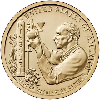 Rotolo di 25 monete da 1$ di George Washington Carver