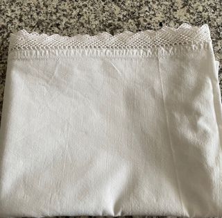 Balza lenzuolo con bordo uncinetto