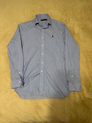 Camisa Oxford Polo Ralph Lauren Azul Claro talla M