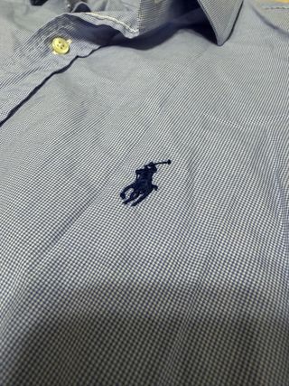 Camisa Oxford Polo Ralph Lauren Azul Claro talla M