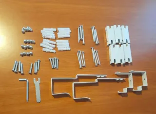 Organizer cucina/bagno da parete o porta, bianco