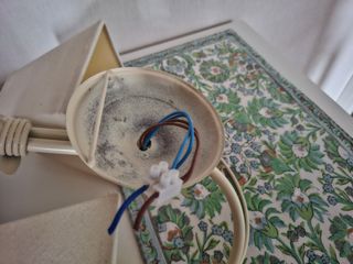 Aplique de pared doble beige