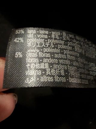 Abrigo Zara Lana Negro