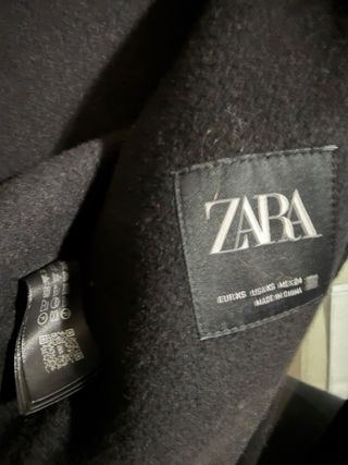 Abrigo Zara Lana Negro