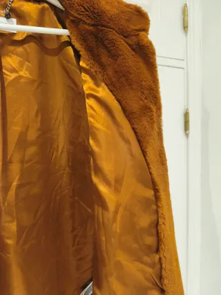 Chaquetón pelo Calvin Klein marrón