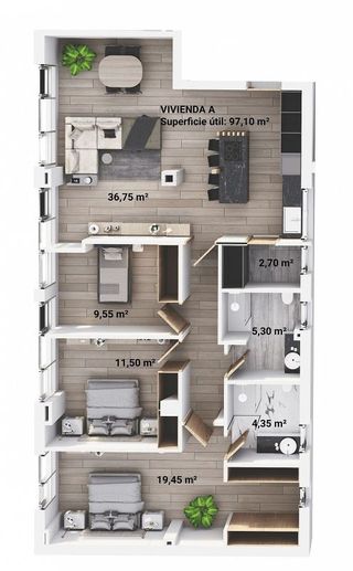 Piso en venta en Lovaina - Aranzabal en Vitoria-Gasteiz