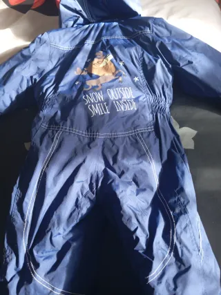 Mono de nieve infantil azul