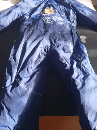 Mono de nieve infantil azul