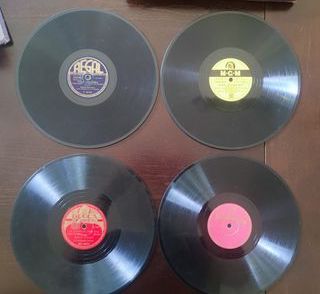 17 Discos de Pizarra para Gramófono – Vintage –