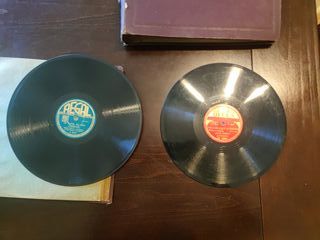 17 Discos de Pizarra para Gramófono – Vintage –