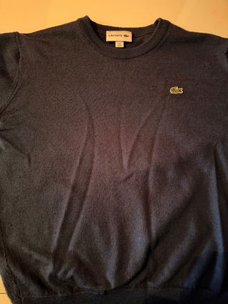 Jersey Lacoste Talla M Azul Poco Uso