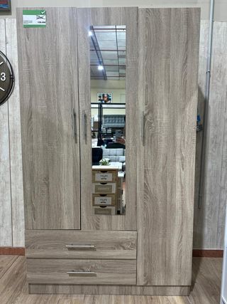 Armario 120cm Madera con Espejo
