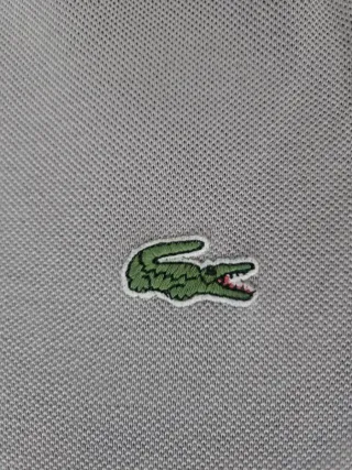 Camiseta Polo Lacoste Hombre Gris M