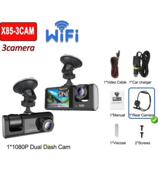 X85 Dash Cam 1080P Dual WiFi