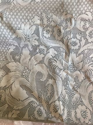 Colcha antigua encaje rosa 90