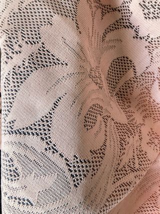 Colcha antigua encaje rosa 90