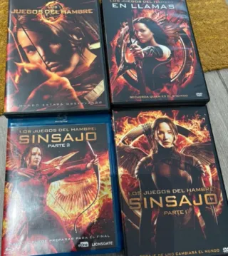 Pack 4 Películas Los Juegos del Hambre DVD/Blu-ray