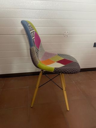 Sillas de comedor patchwork y estilo industrial
