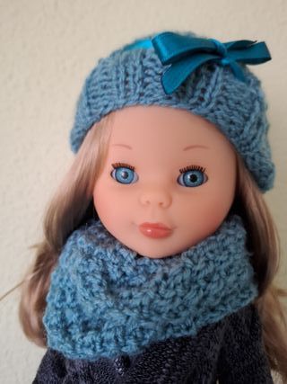 Conjunto de punto para Nancy: Gorro y Bufanda