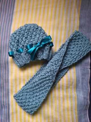 Conjunto de punto para Nancy: Gorro y Bufanda