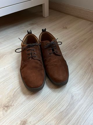 Zapatos Zara Man Piel Marrón Talla 46